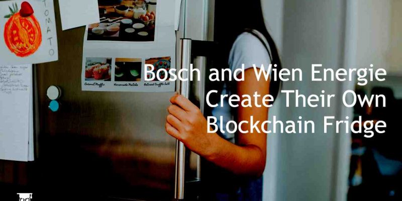 Blockchain fridge by Wen Energie & Bosch